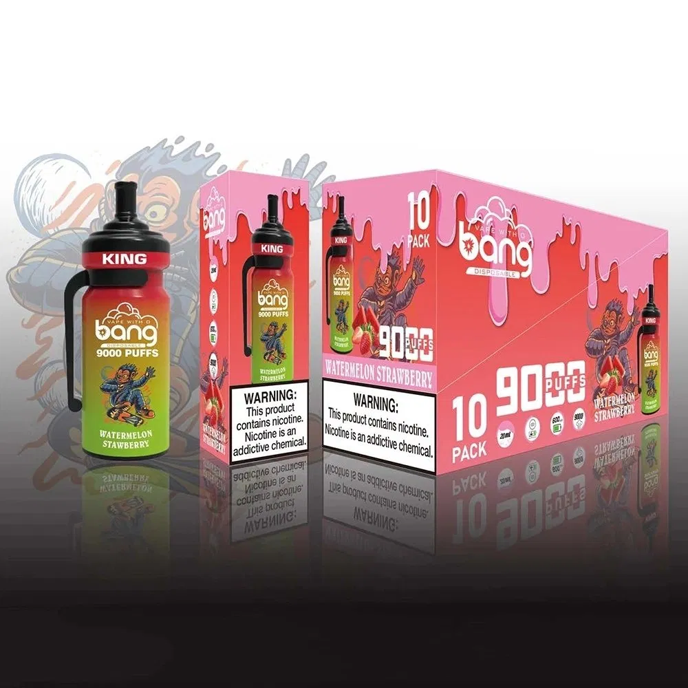 2023 New Style Vapes Bang Kin 9000 Puff Ecig Bang XXL 2% 3% 5% Free Nicotine Wholesale Disposable Vape