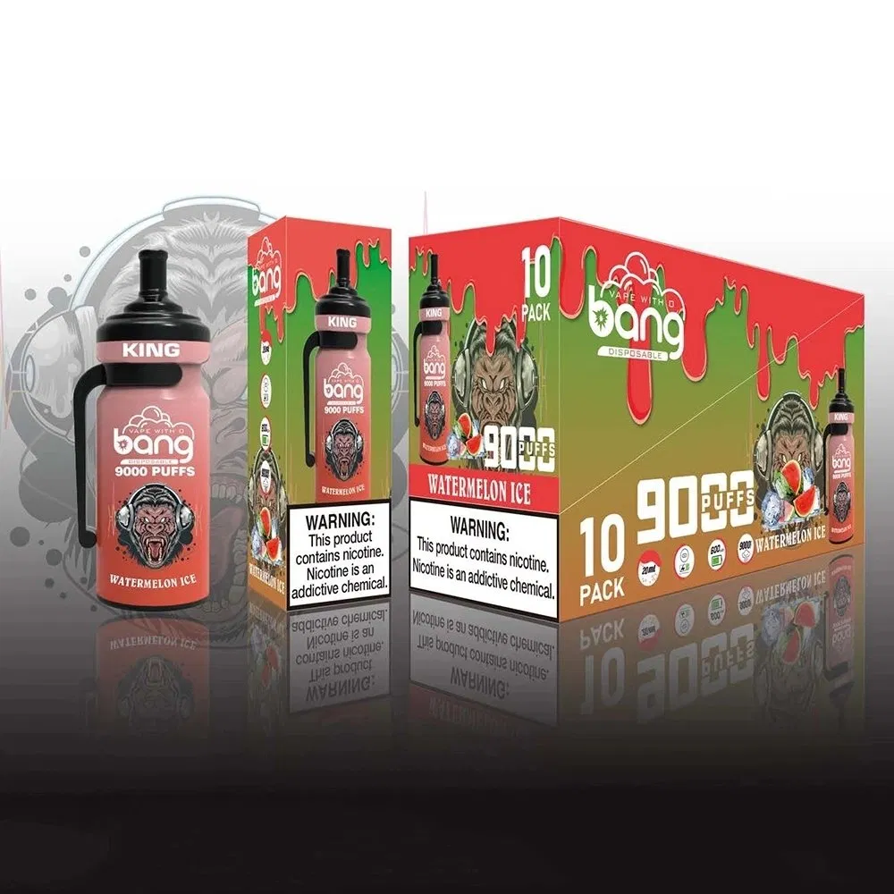 2023 New Style Vapes Bang Kin 9000 Puff Ecig Bang XXL 2% 3% 5% Free Nicotine Wholesale Disposable Vape