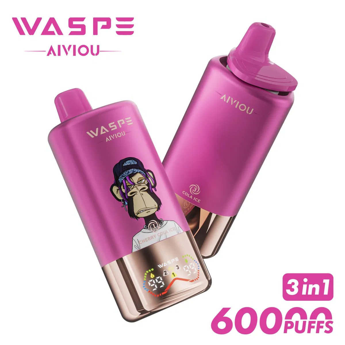 60000 Puffs 60K Puffs Mesh Coil Prefilled 3 Flavors in 1 30ml EU Warehouse Fast Shipping in Stock Disposable Vape Pen