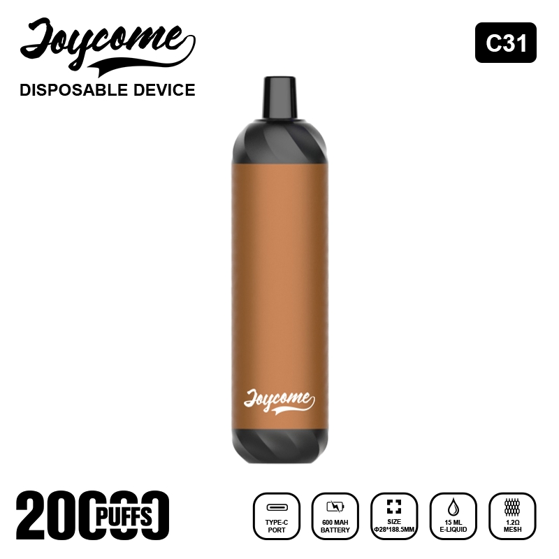 Boasting up to 20K Puff Counts, Joycome C31 Adopts Mesh Coil to Bring Every Vaper Stable and Smooth Electronic Vape Flavor All Day Long.