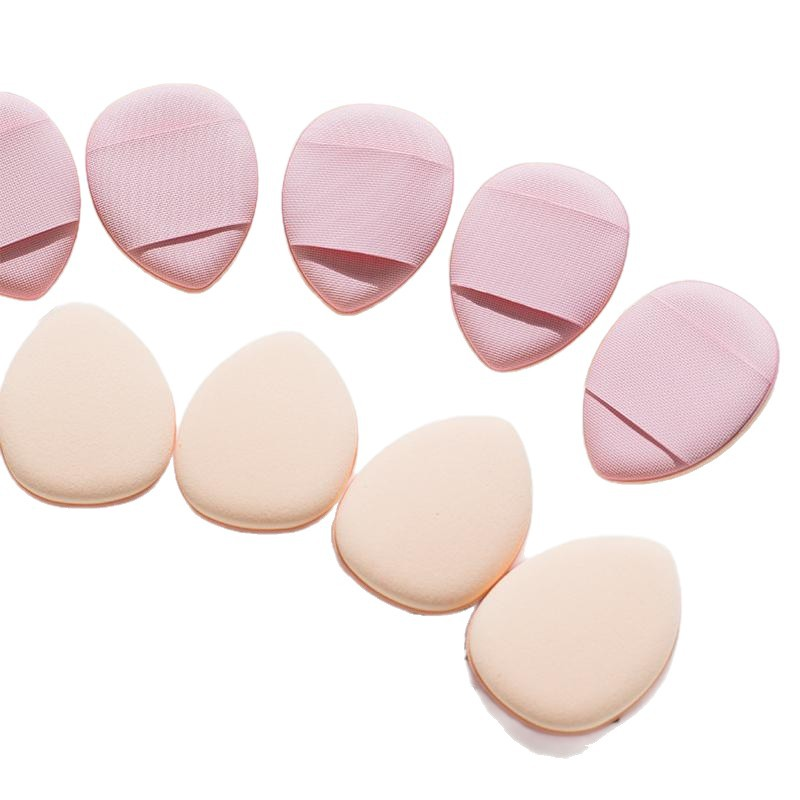 15/30/60/100 Pcs Water-Activated Wet and Dry Dual-Use Makeup Tool Mini Drop Shape Finger Soft Hydrophilic Non-Latex Powder Puff
