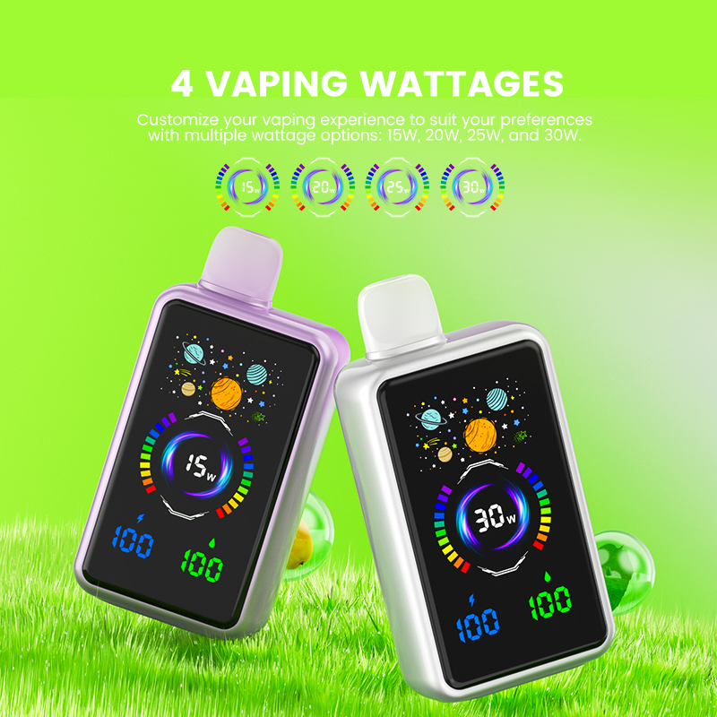 2025 Ovns Disposable Vape 30K Puffs Pulse X Wattage Adjustable Dual Mesh Coil Full LED Screen