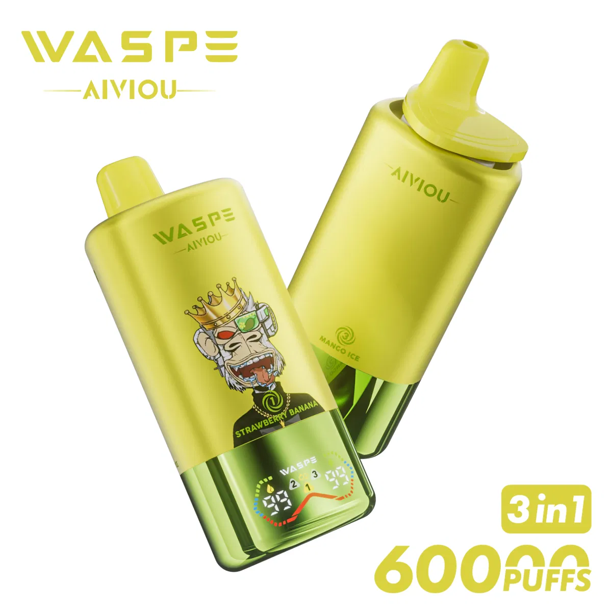 60000 Puffs 60K Puffs Mesh Coil Prefilled 3 Flavors in 1 30ml EU Warehouse Fast Shipping in Stock Disposable Vape Pen