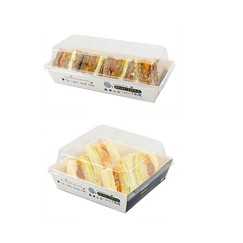 Disposable Transparent Plastic Box for Tiramisu Cake Xue Mei Niang Puff Recyclable Feature for Baking Foods