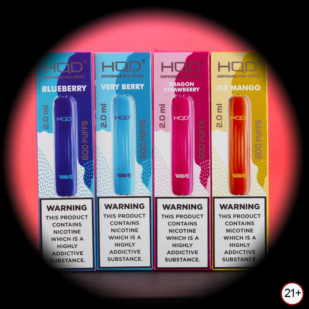 HQD Wave 600 Puffs Device Body Close-up