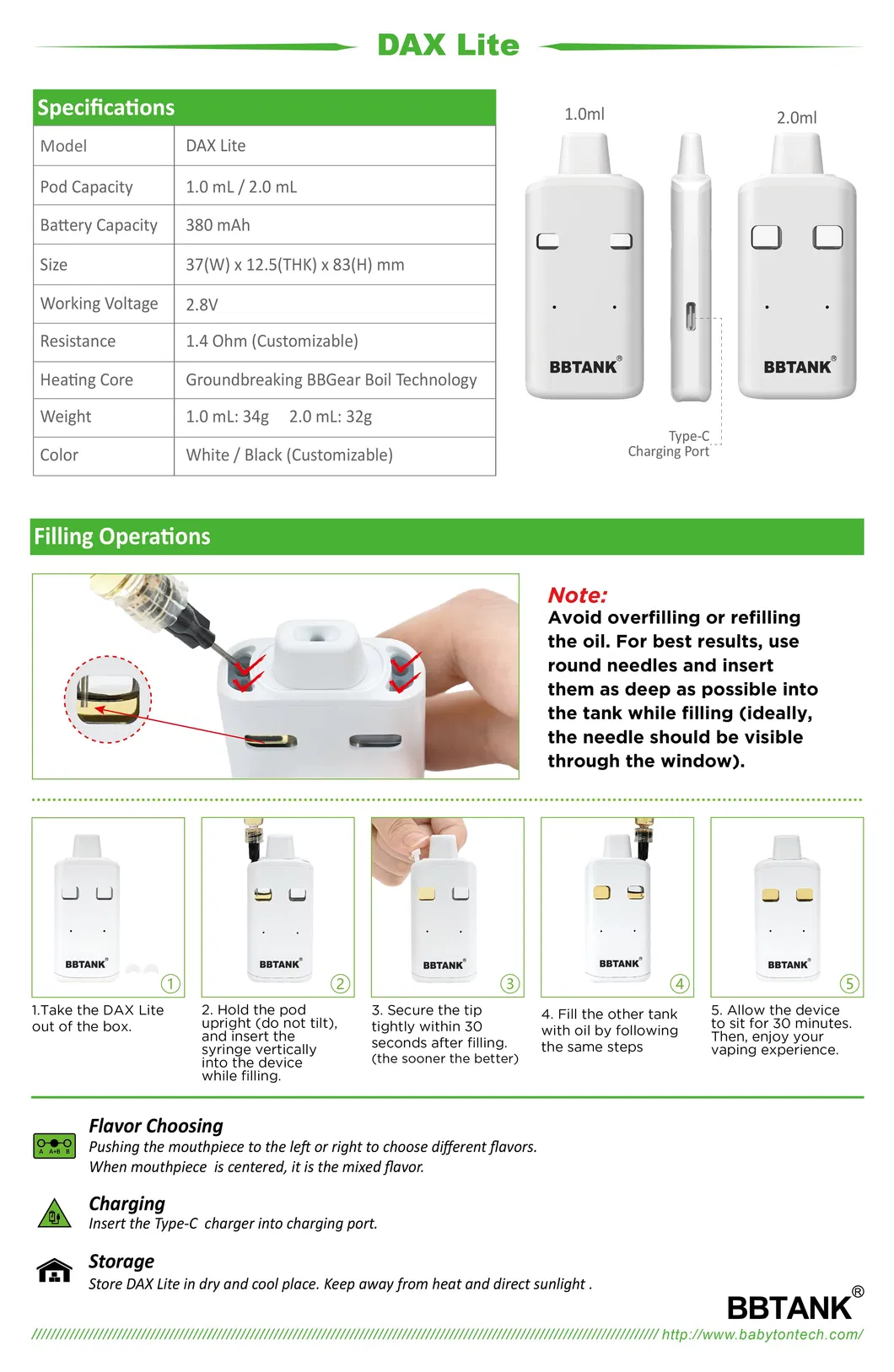 Newest Dual Chamber 1g 2g Adjustable Voltage Live Resin Rosin Distillate Disposable Vape Dax Lite 3 Flavors