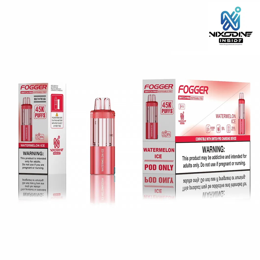 Fogger Switch PRO Nixodine Vape 45K Puffs Dual Core Nicotine-Free Disposable 29 Flavors