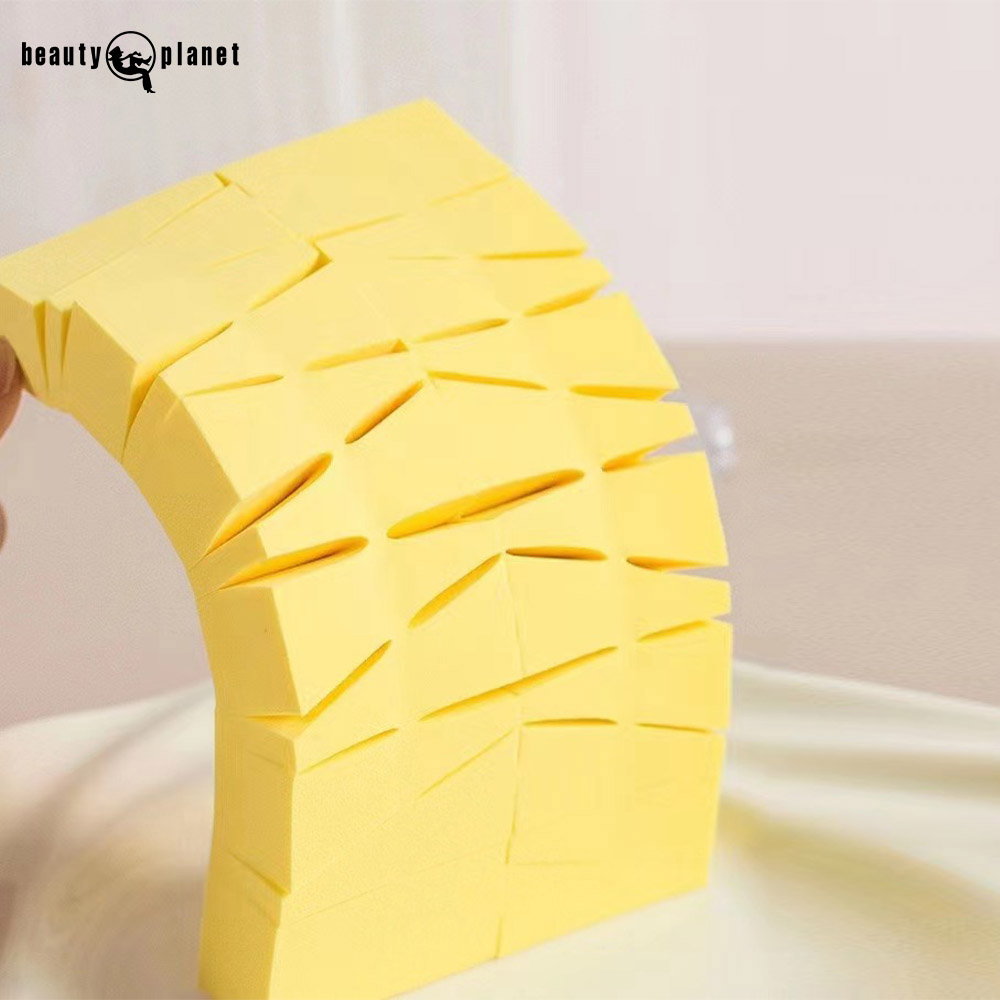 Beauty Planet 24 Cut Makeup Sponge Puff Set Non-Latex Cosmetics Disposable Custom Triangle Foundation Make up Sponge Puff