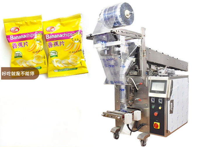OCPACK Manual Packing Machine Bucket Type Slitting Embossing Filling Corn Puffs Snacks Cakes Tobacco Paper Film Capsule Packings