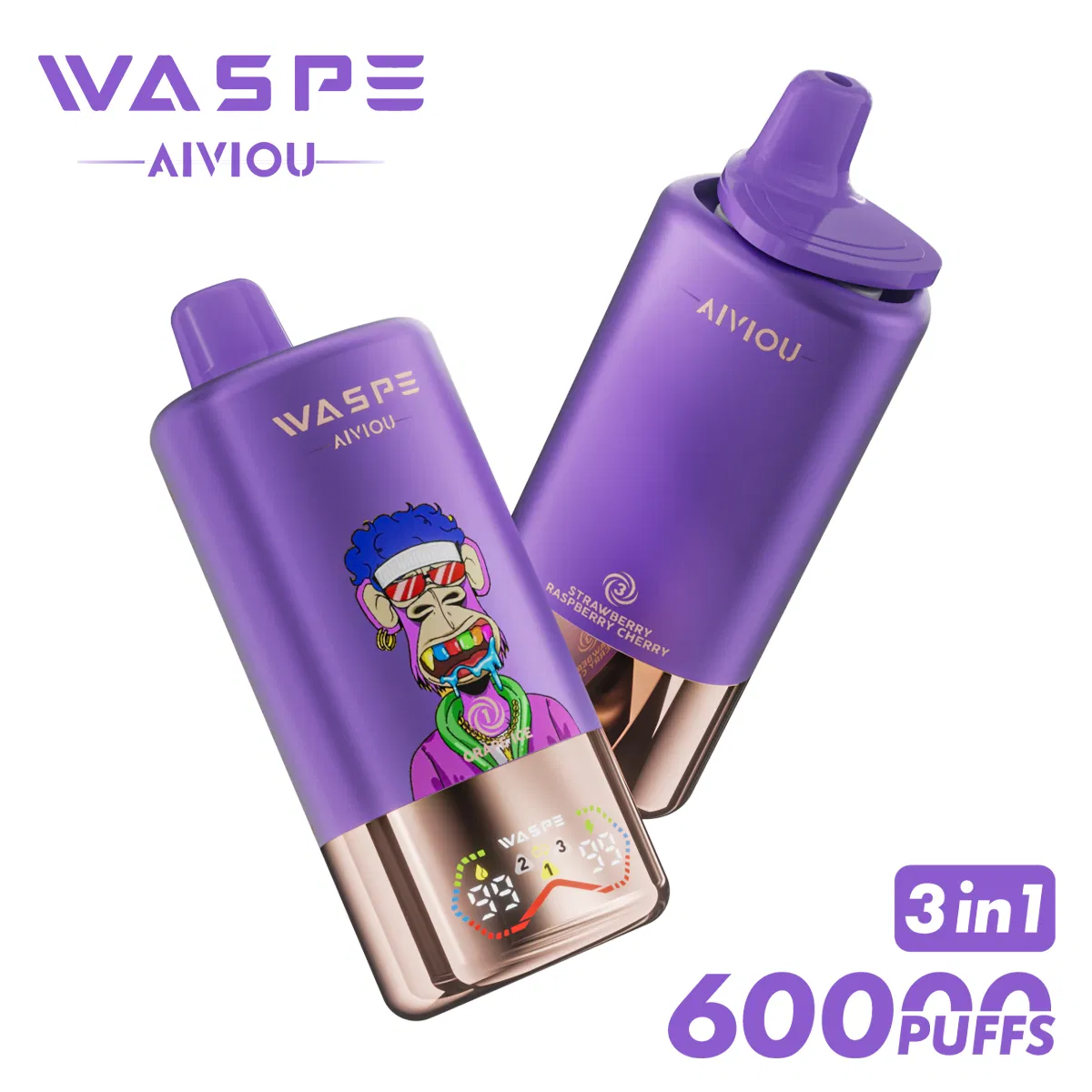 60000 Puffs 60K Puffs Mesh Coil Prefilled 3 Flavors in 1 30ml EU Warehouse Fast Shipping in Stock Disposable Vape Pen