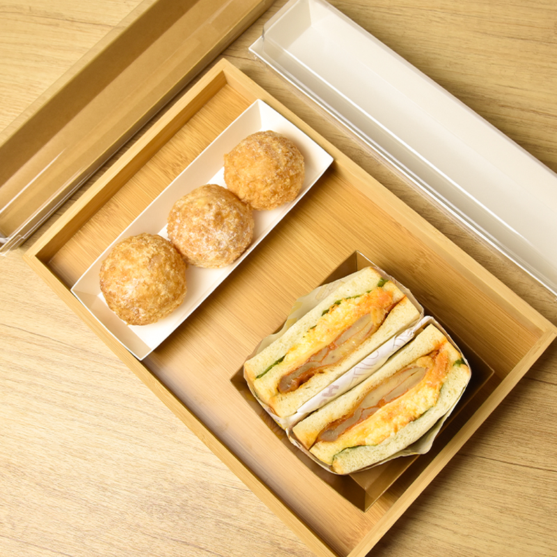 Baking Puff Box Disposable Rectangular Carton Hot-Selling Take-Out Puff Pastry Box Cake Baking Paper Box Low Moq