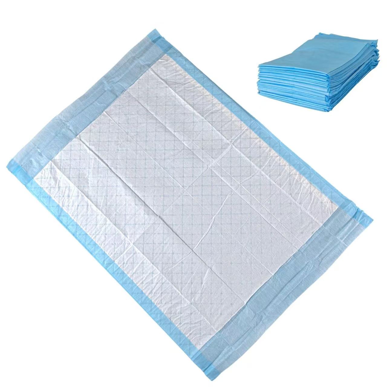 Fast Absorbed OEM Brand Underpad 6-Ply Disposable Non-woven Fabric SPA/Fluff Pulp High Absorbency Medical Grade Custom Design