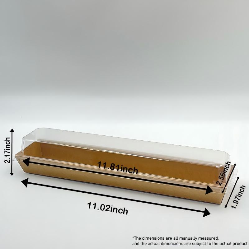 Baking Puff Box Disposable Rectangular Carton Hot-Selling Take-Out Puff Pastry Box Cake Baking Paper Box Low Moq
