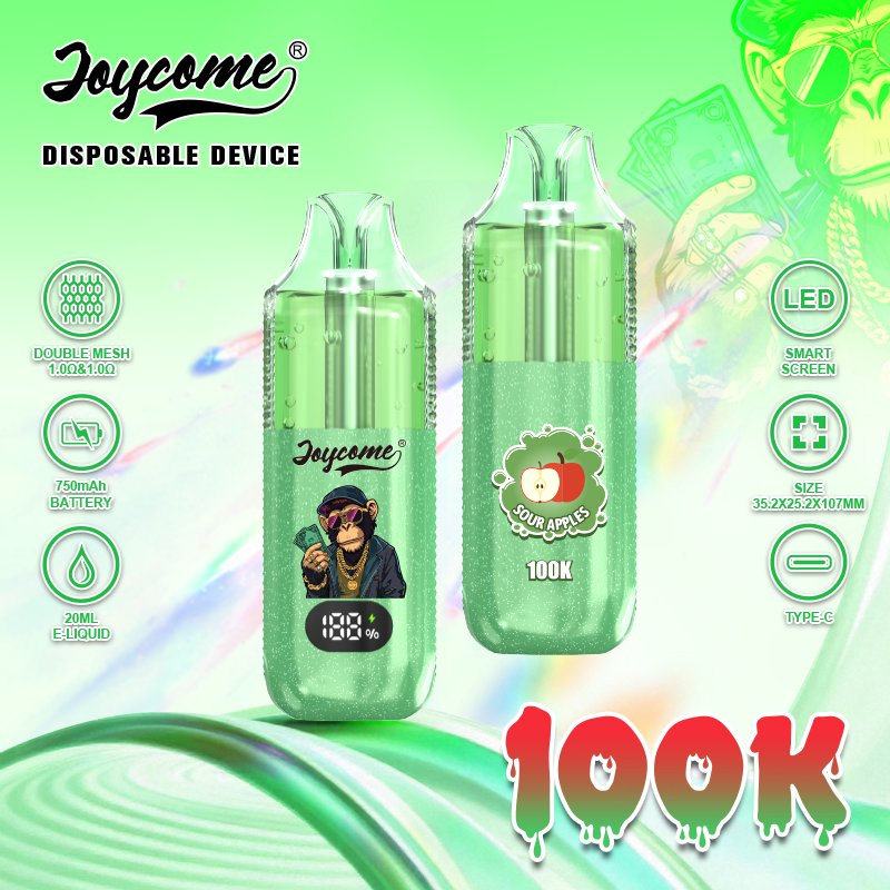 Joycome 100000 Puffs Rechargeable Disposable Vape Pen Mesh Coil Piece Vape for Car and Cigarettes Vaper