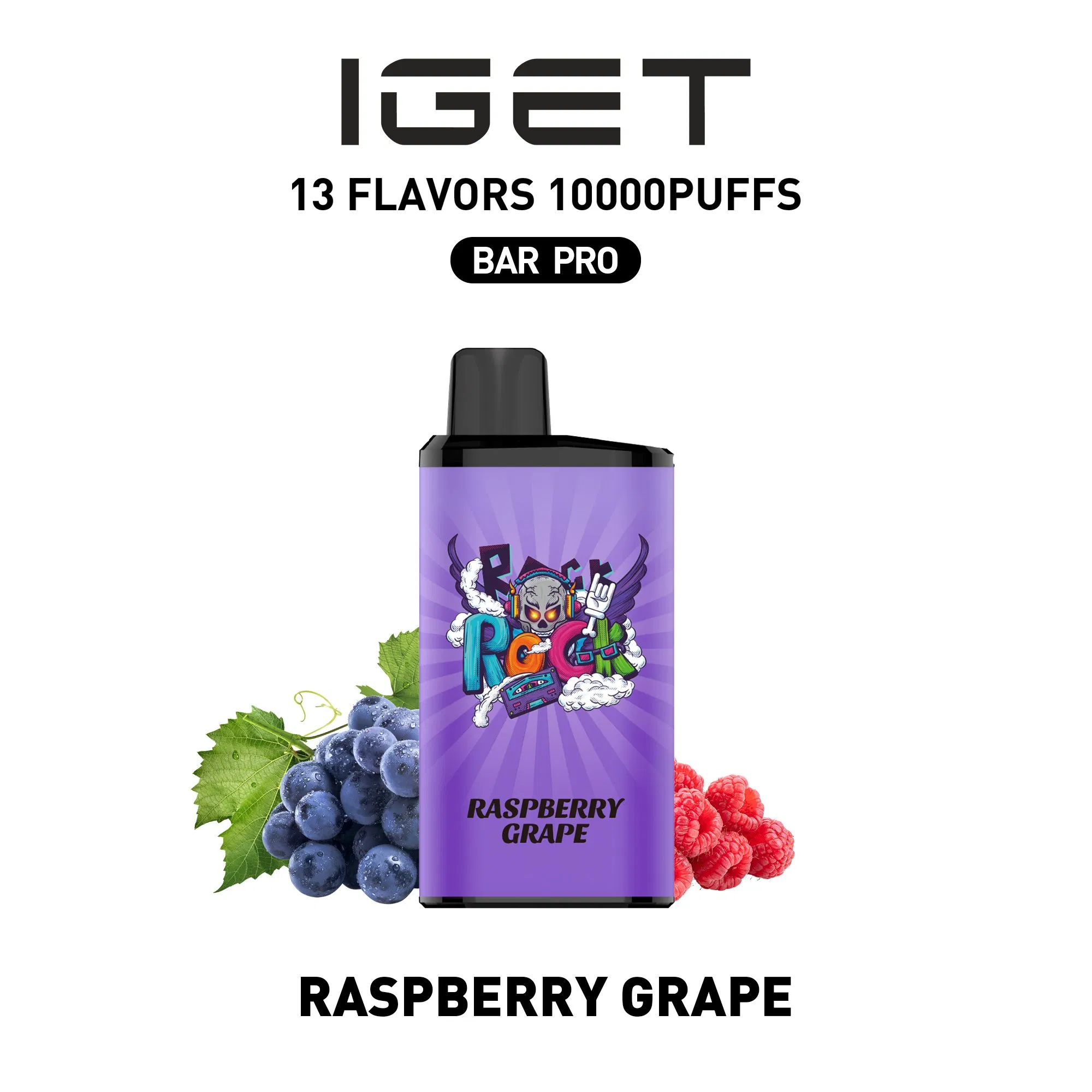 Free Sample Electronic Cigarette Big Puffs 5% Nicotine Iget Bar PRO Original Box Wholesale 10000 Puffs Disposable Vape Pen EU Germany Warehouse