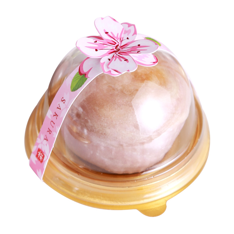 Wholesale Disposable Recycled Plastic Mini Cake Box Dome Container for Cake Cookie Blister Egg Yolk Puff Food Packaging