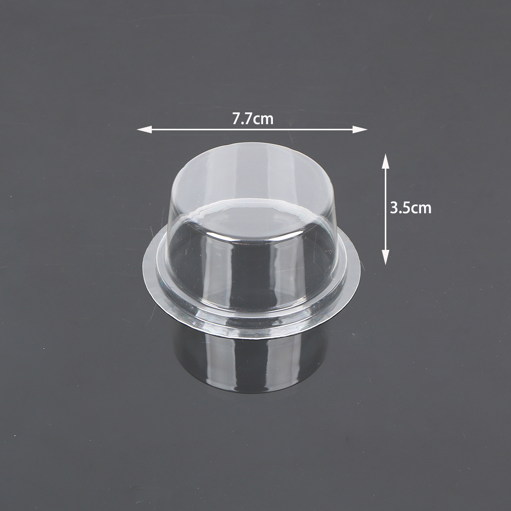 Hengmaster Dessert Disposable Egg Yolk Puff Pastry Plastic Cover Box Container Packaging