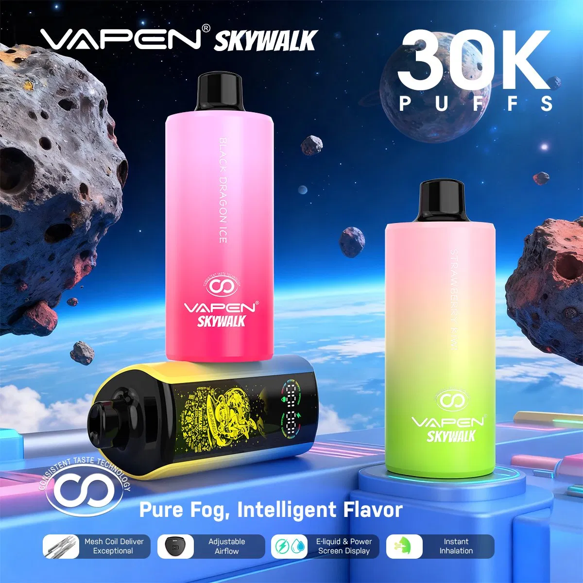 EU Warehouse Limited-Time Discount Vapen Skywalk 30K Puffs Pure Taste Long-Lasting Vape