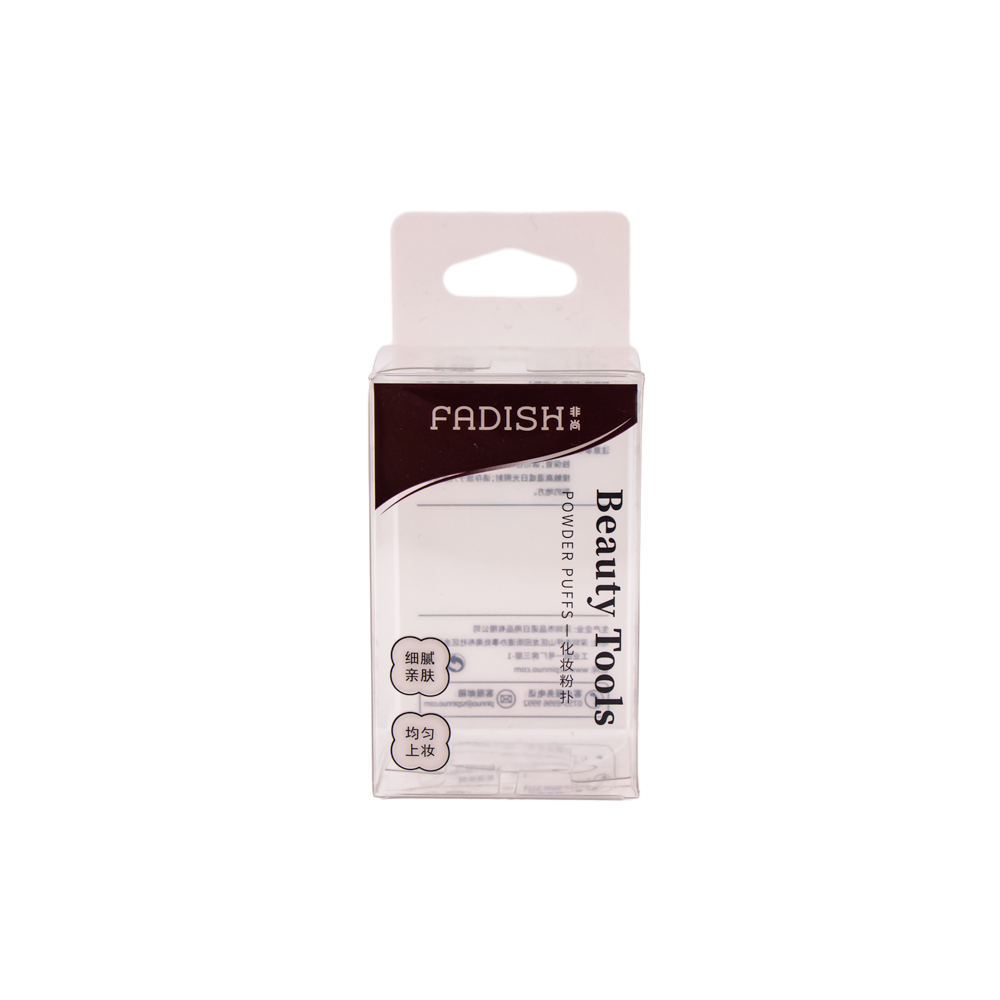 Optimized Foldable Flat-Pack Box for Premium Household Items Including Powder Puffs