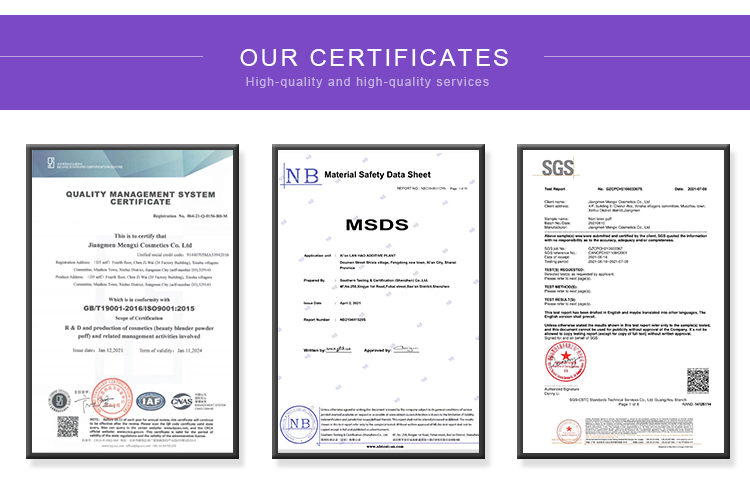 Product Quality Certifications and Compliance Documents