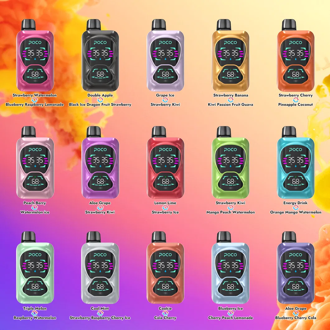 Vaper 2 in 1 Flavors 2025 Wholesale Best Poco Vape Warehouse Germany Dual Flavors Mesh Coils Poco dB26000 Puffs Disposable Vape 26000 Puffs Vaper