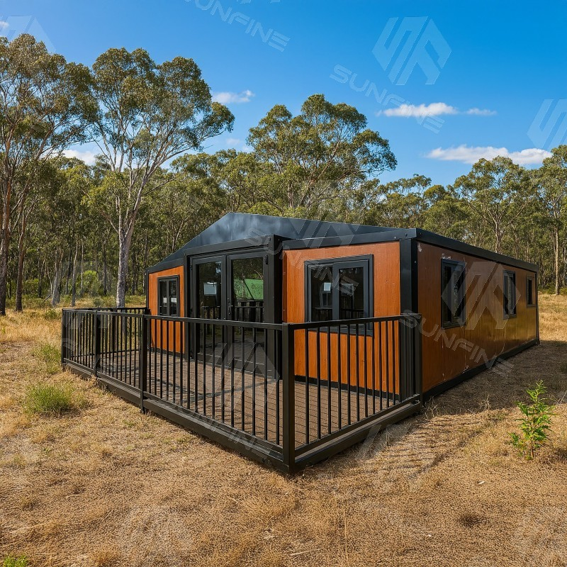 Envio de Casa Modular Pré-fabricada Bonita Pronta para Morar, Contêiner de Luxo, Casas de Flat para Avós
