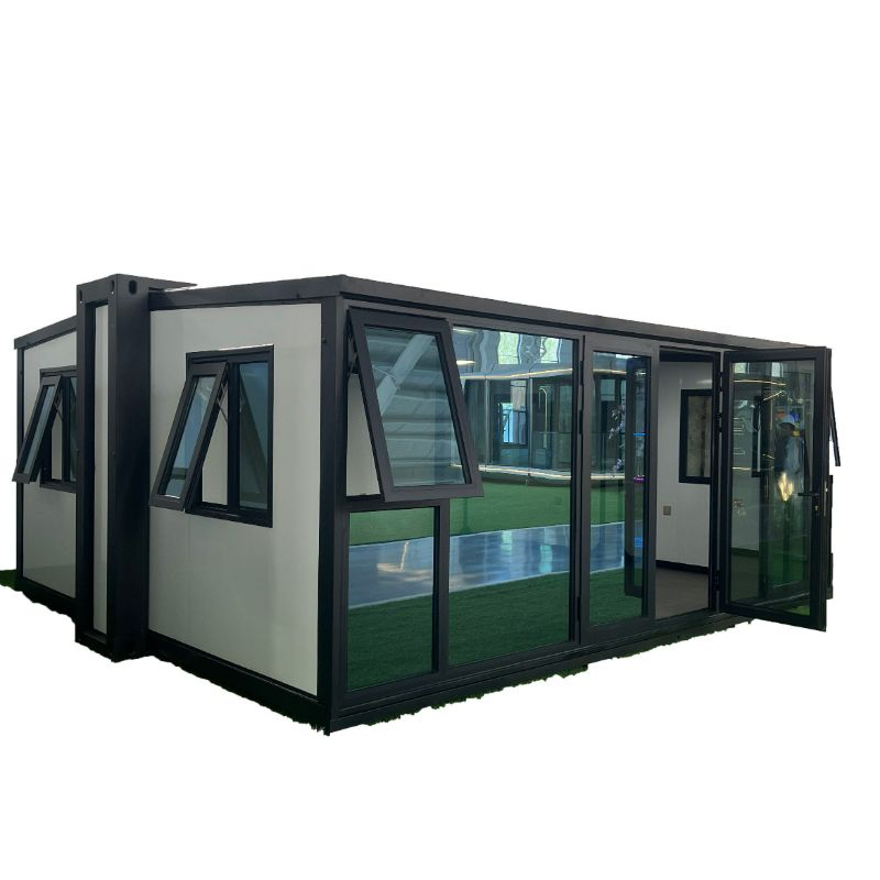 Casa Modular Portátil de Luxo Popular da China 20FT/30FT/40FT como Casa de Família Pequena ou Cabana de Férias com Sala de Estar e Quarto Personalizados