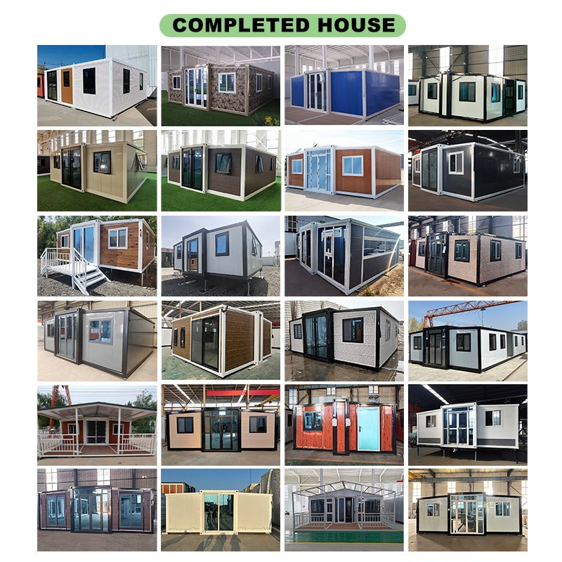 Loja de Contêiner de Envio Portátil Dobrável Personalizada e Barata, Casa Modular Tiny Prefabricada