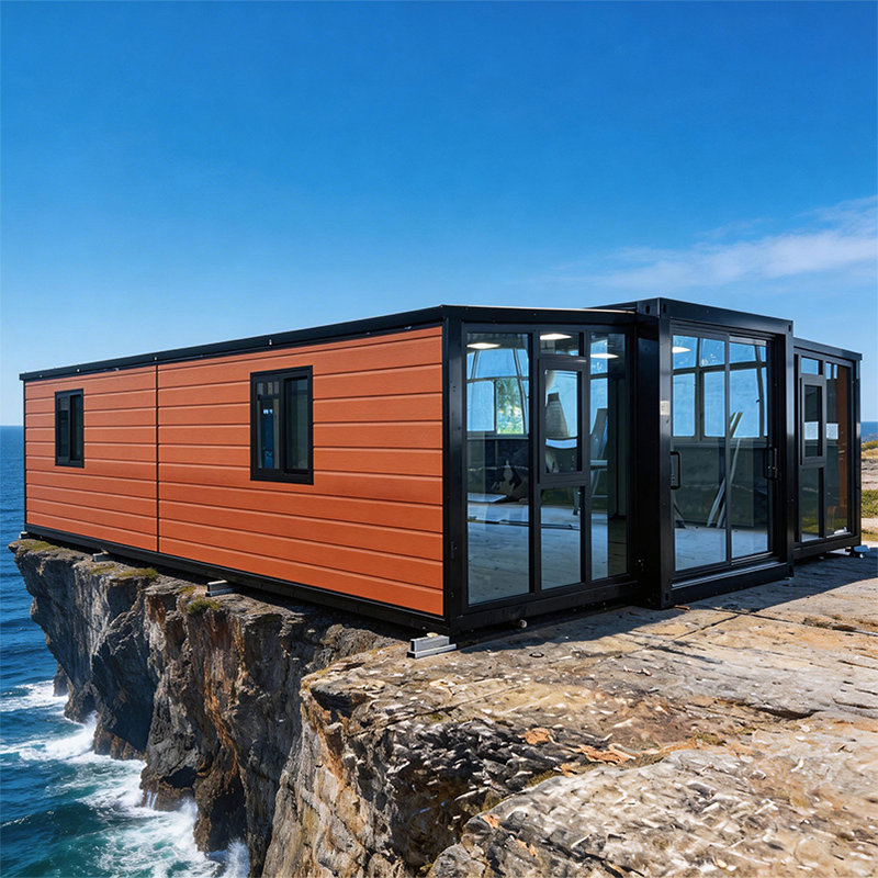 20'ft Casa Modular Expandável e Dobrável Casa Prefabricada Casa que Economiza Espaço para Áreas Turísticas Vilas Remotas com Cozinha e Banheiro