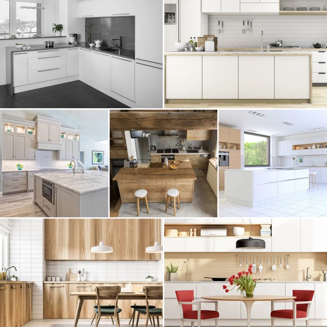 Unidade de Cozinha Modular Contemporânea com Armazenamento Integrado para Micro-ondas