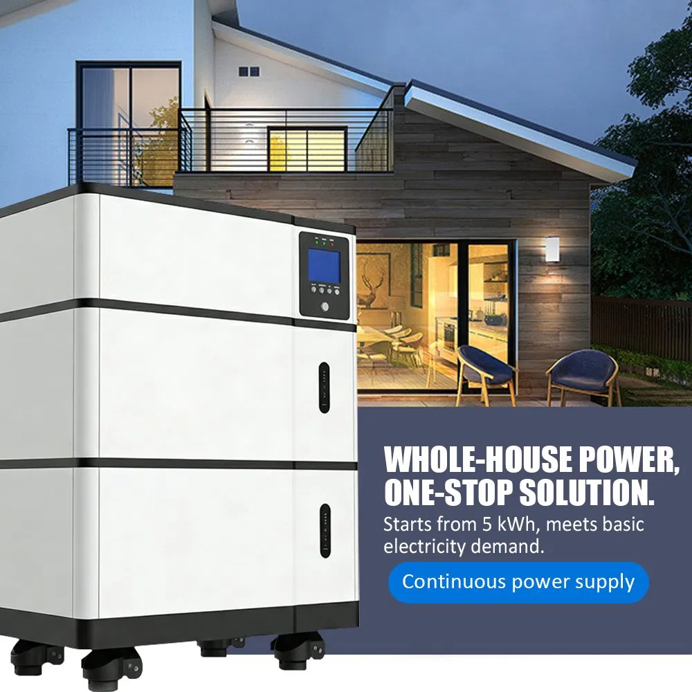 Capaz de Início a Frio, Empilhável, Sistema de Energia Residencial Tudo em Um 5kwh 10kwh 16kwh Recuperação Automática Sem Energia da Rede para Uso Off-Grid