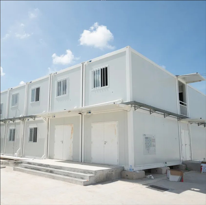 Casa Prefabricada Portátil de Dois Andares 20FT Casa Contêiner Destacável Casas Tiny Modernas Dormitório Modular Escritório