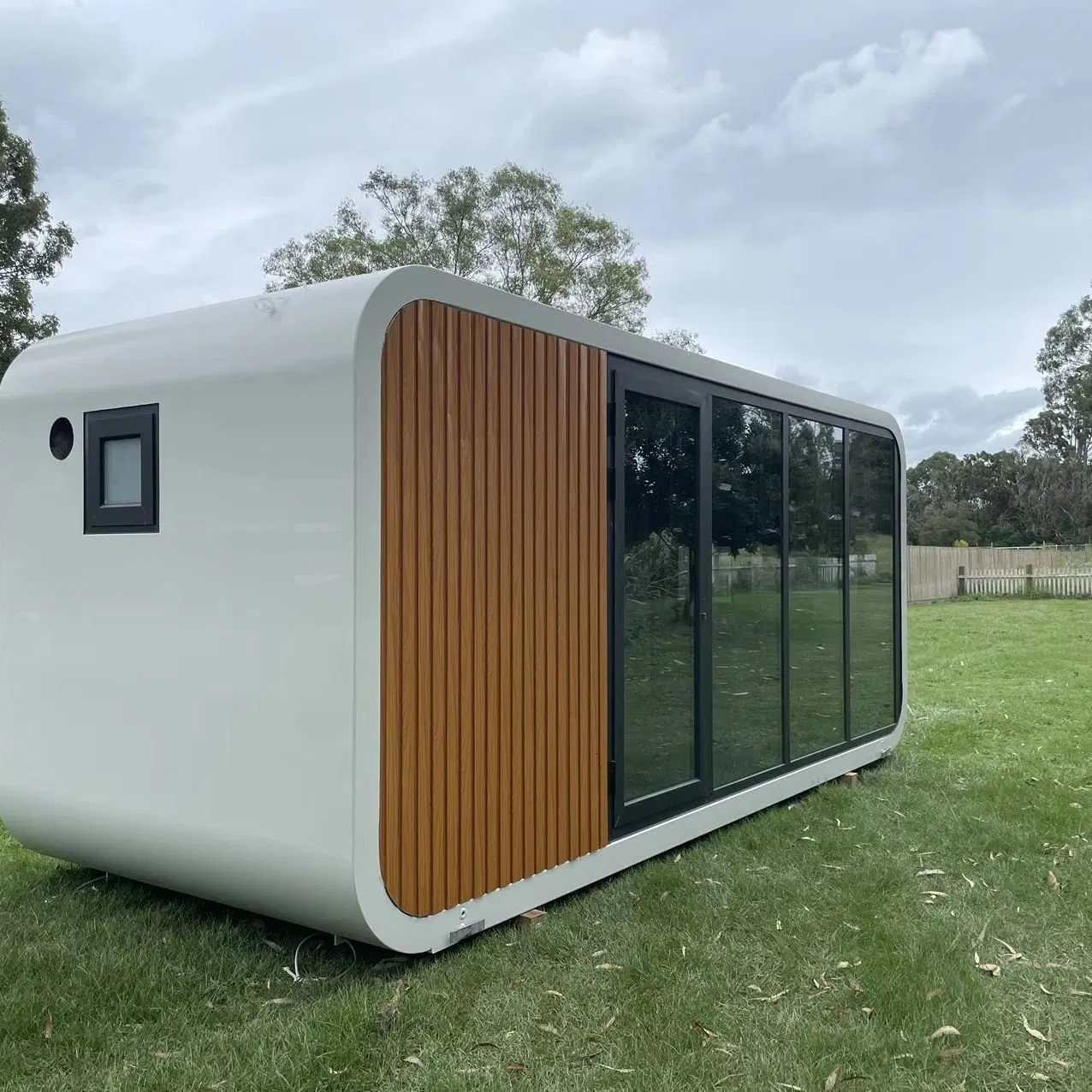 Casa Container Apple Cabin Casa Prefabricada Tiny Home Resistente às Intempéries Cabana Isolada Impermeável para Vilas de Férias à Beira-Mar