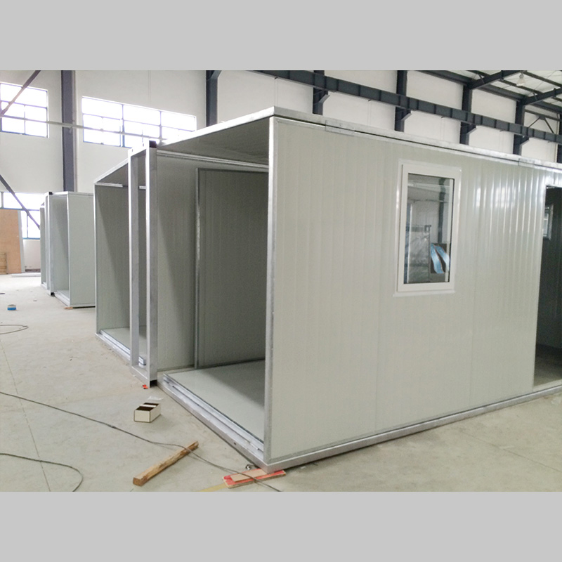 Cabana de Escritório Portátil de Estrutura de Aço Leve Barata, Casa Modular Prefabricada em Pacote Plano