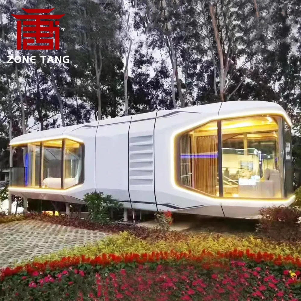 Container Modular Móvel de Capsule Espacial de Alta Qualidade, Casas Prefabricadas em Contêineres de Envio Pequenos