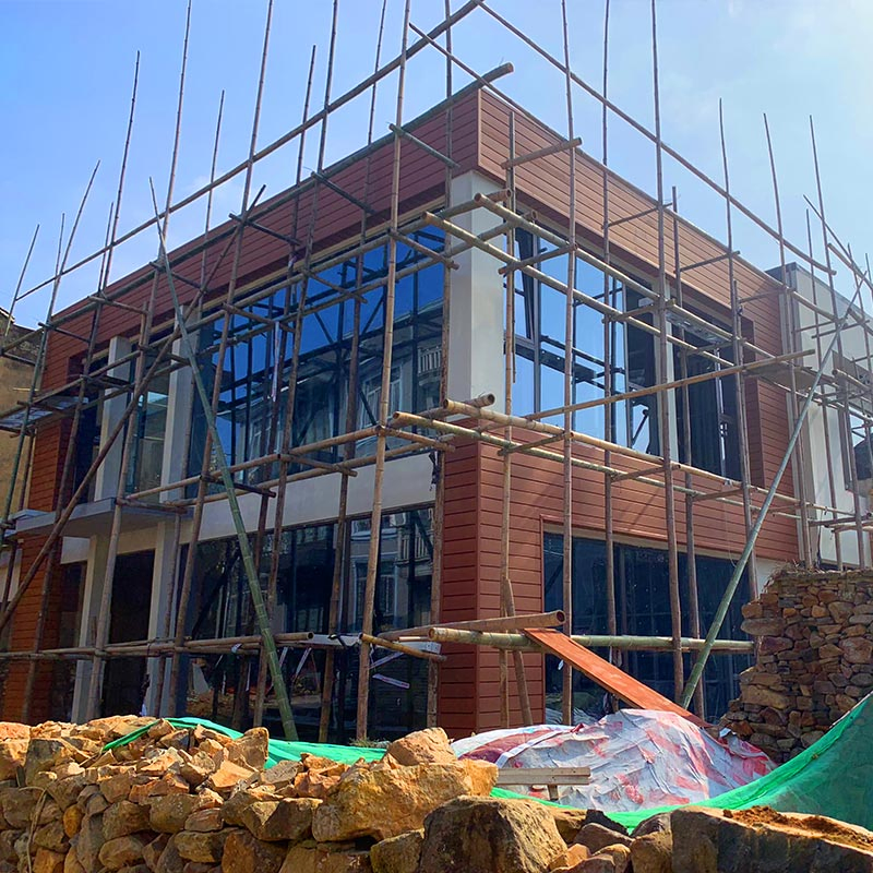 Casa Vila Prefabricada de Estrutura de Aço Leve Padrão do Reino Unido, Eficiente em Energia, Casa Modular