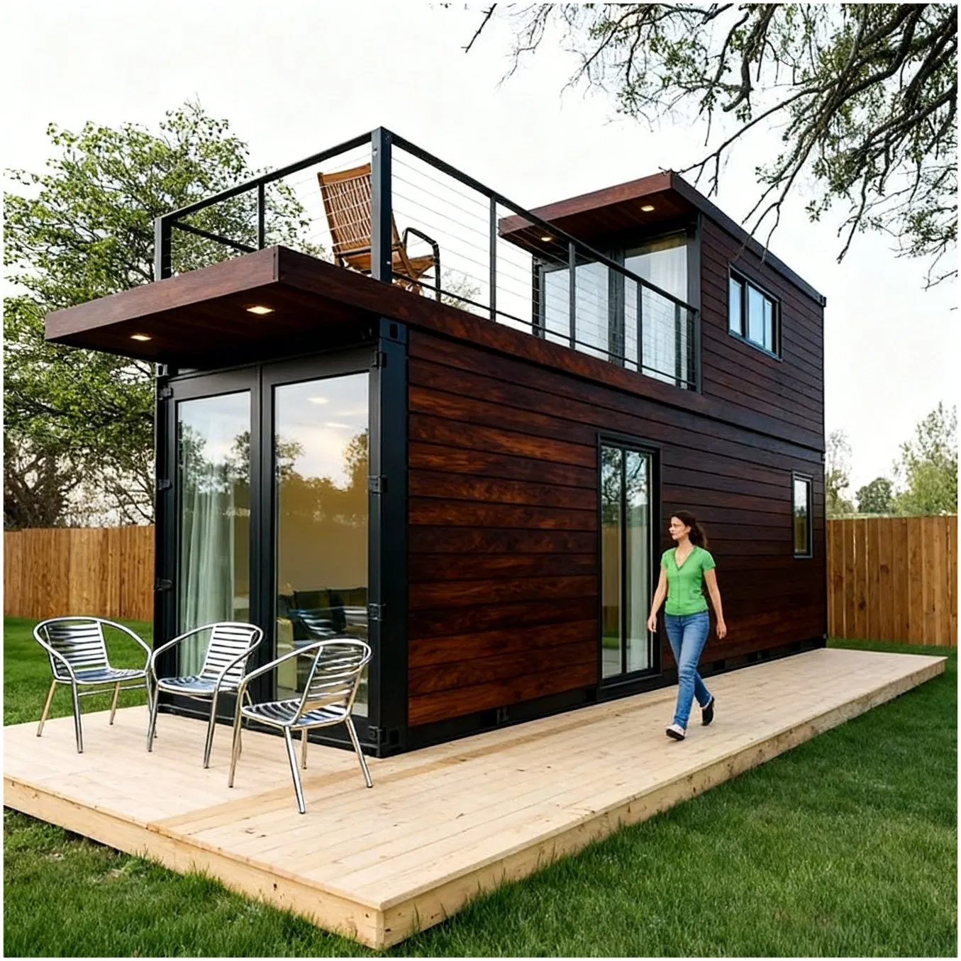 Casas Modulares Feitas de Contêineres de Transporte Casa ou Escritório Modular Contêiner Modular Casas ou Escritórios Modulares