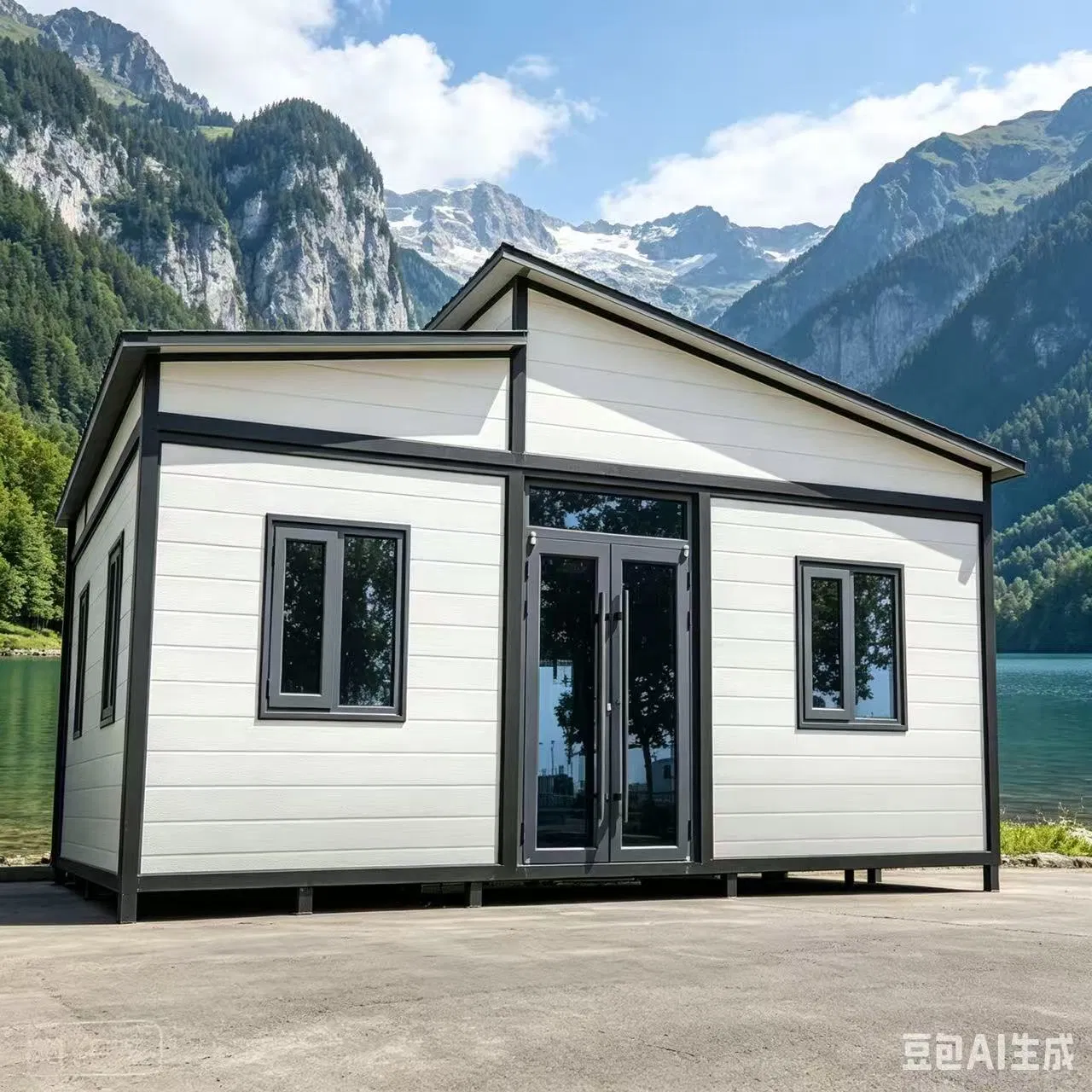 20FT Edifício de Estrutura de Aço Escritório Modular Casa Container Pré-fabricada de Madeira Dobrável
