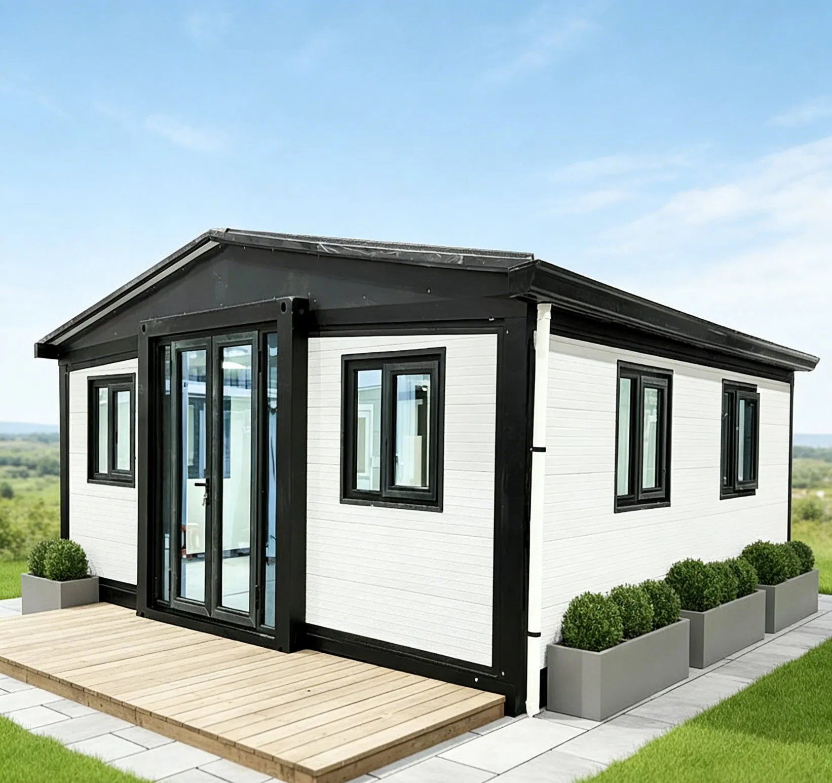 Casa Modular de Contêiner de Luxo Resistente a Terremotos com Opções Personalizadas
