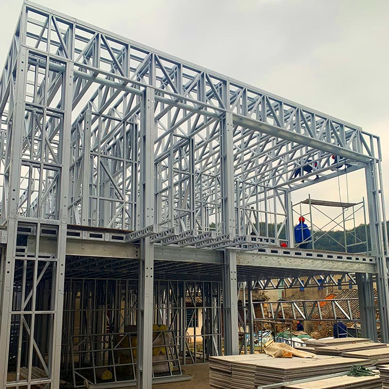 Casa Vila Prefabricada de Estrutura de Aço Leve Padrão do Reino Unido, Eficiente em Energia, Casa Modular