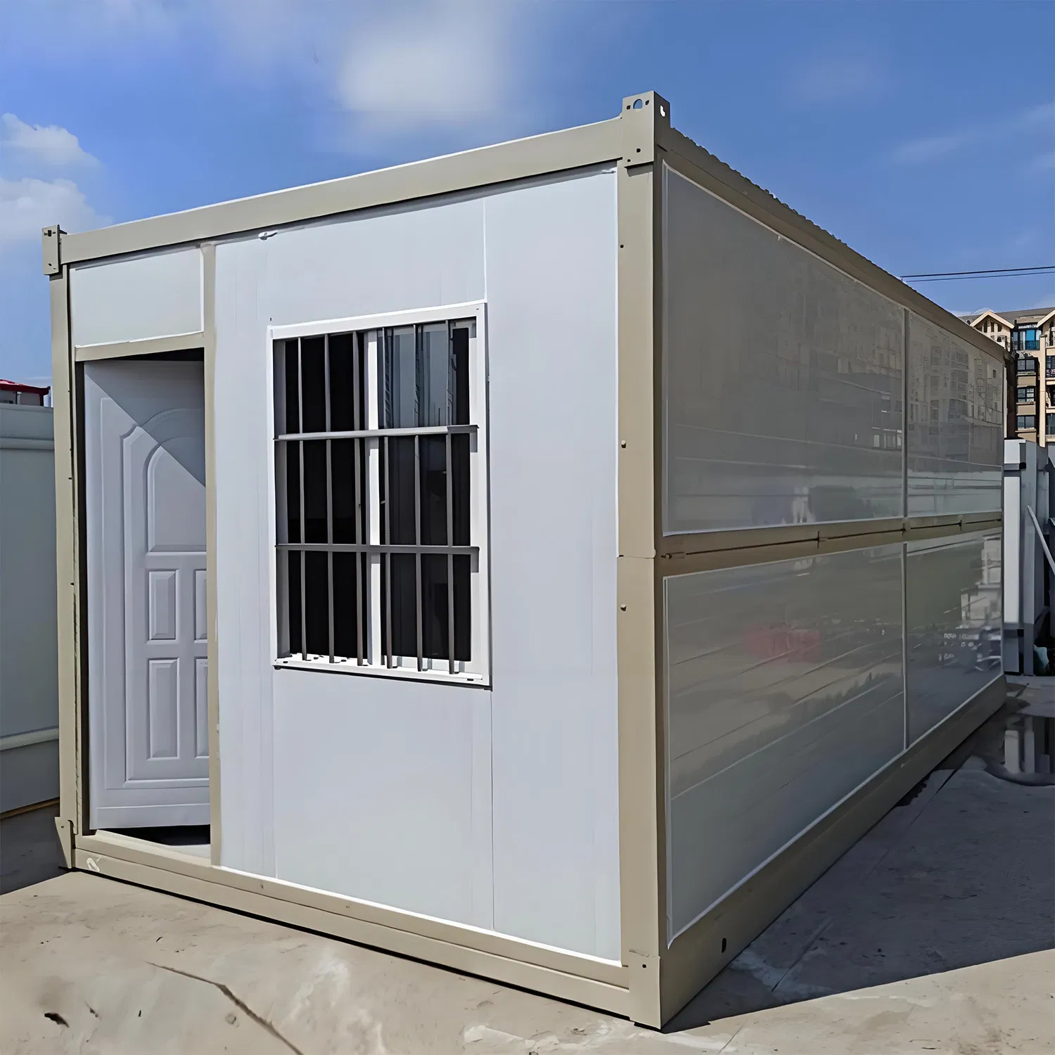 Casa Contêiner Modular Estilosa para Espaços de Vida Minimalistas