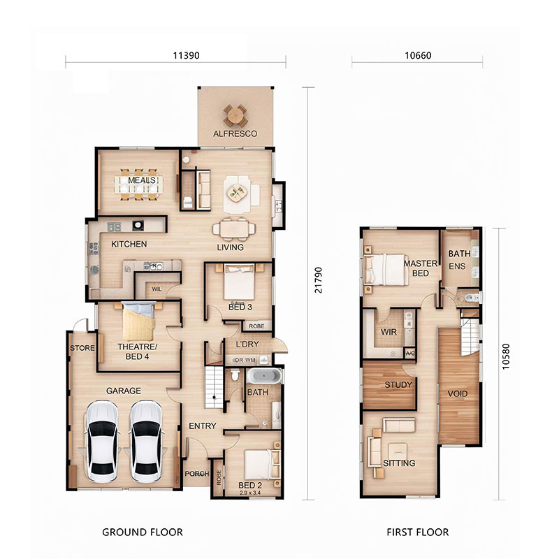 Vila Prefabricada de Luxo Casa Personalizável Casa Modular de Aço Casas em Kit de Aço
