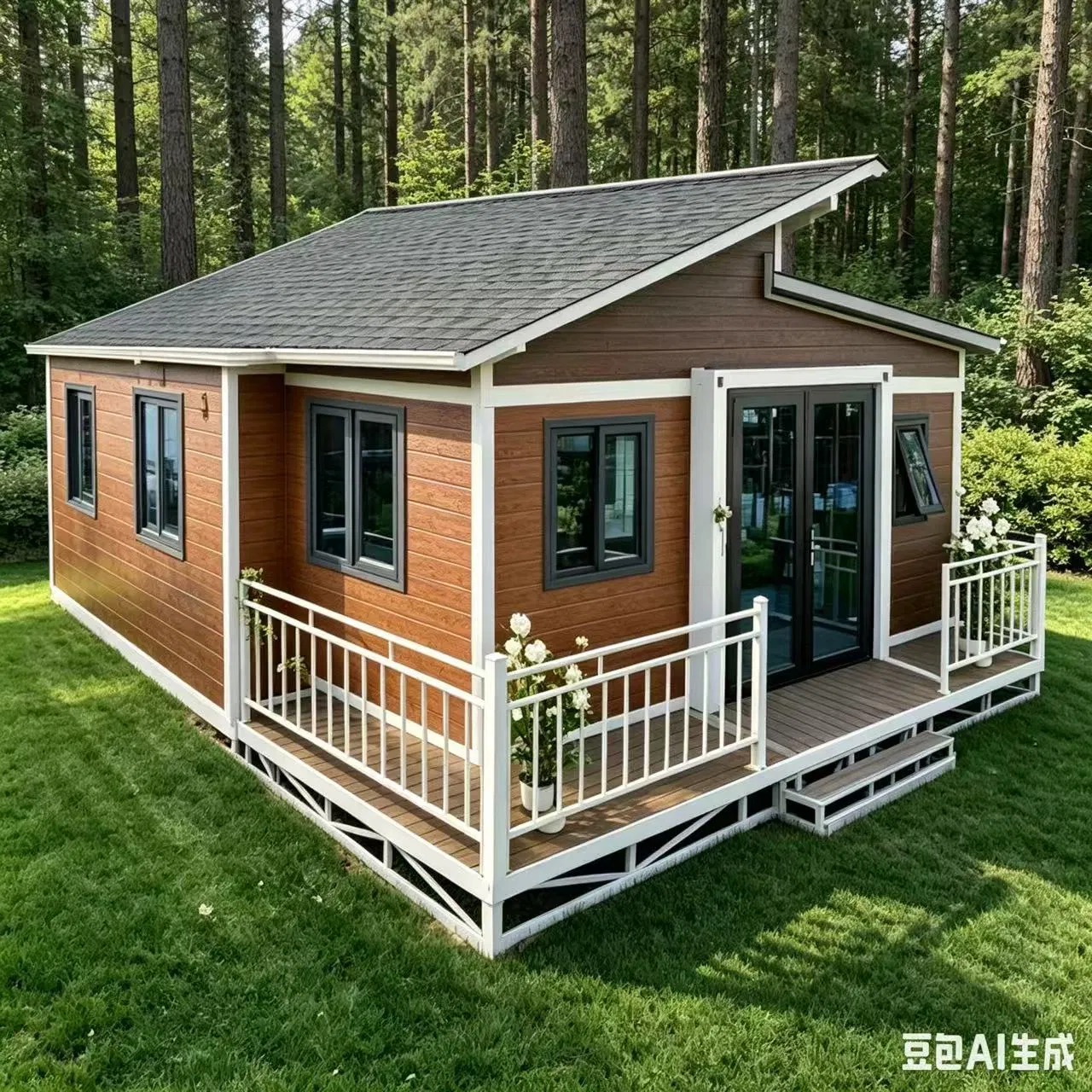 Casa Modular Pré-fabricada Portátil Habitável Melhor Trailer Pronto Módulo Pequena Casa