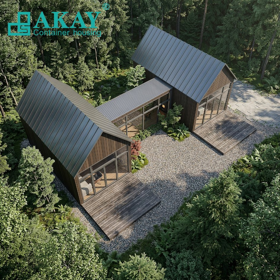 Akay Casa Modular de Aço Pronta para Moradia à Prova de Vazamentos de Umidade, Casa Contêiner Luxuosa Prefabricada