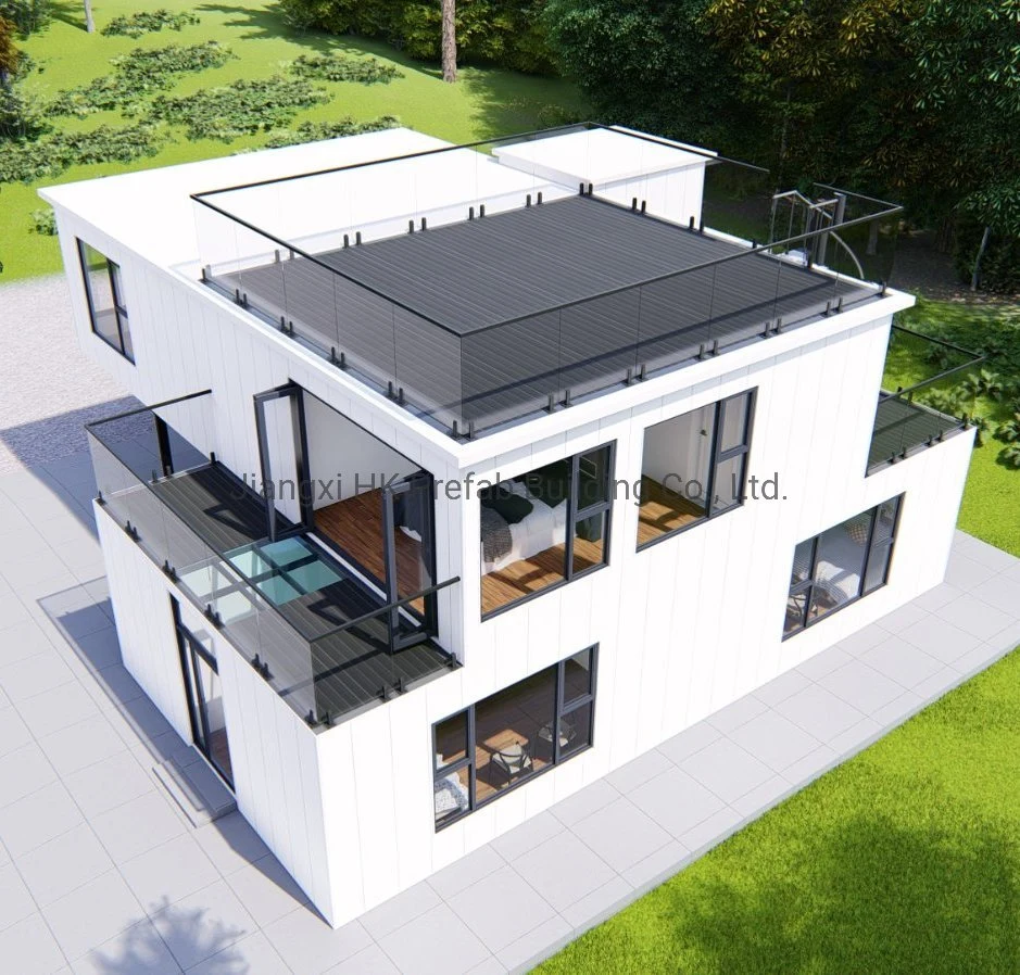China 40FT Vila de Luxo Cápsula Estrutura de Aço Edifício Vaso Habitação Modular de Madeira Casa Prefabricada Casa Contêiner