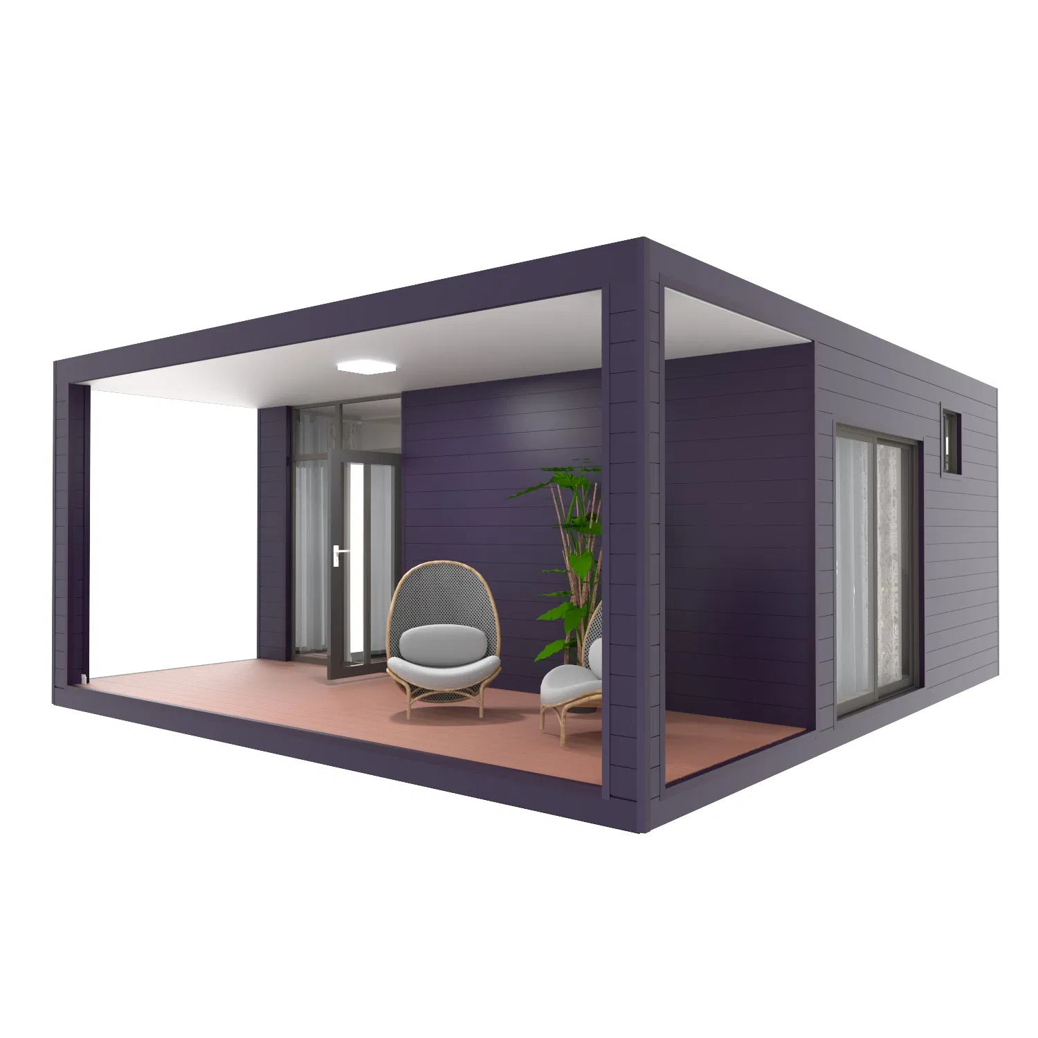 Instalação Rápida de Bungalows Modulares Prefabricados Móveis para Venda