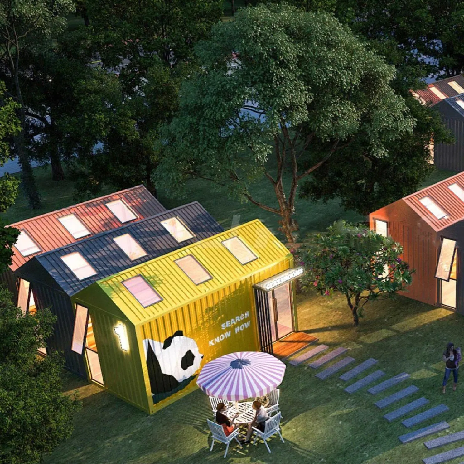 Casa Container Apple Cabin Casa Prefabricada Tiny Home Resistente às Intempéries Cabana Isolada Impermeável para Vilas de Férias à Beira-Mar
