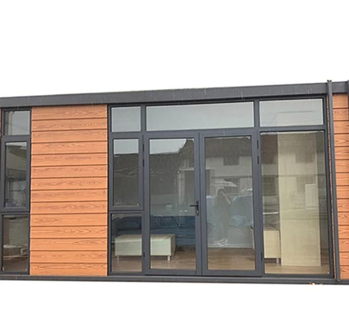 Casa Container Modular de Madeira de Luxo de Instalação Rápida Painel de Madeira Pré-fabricado Casa Container