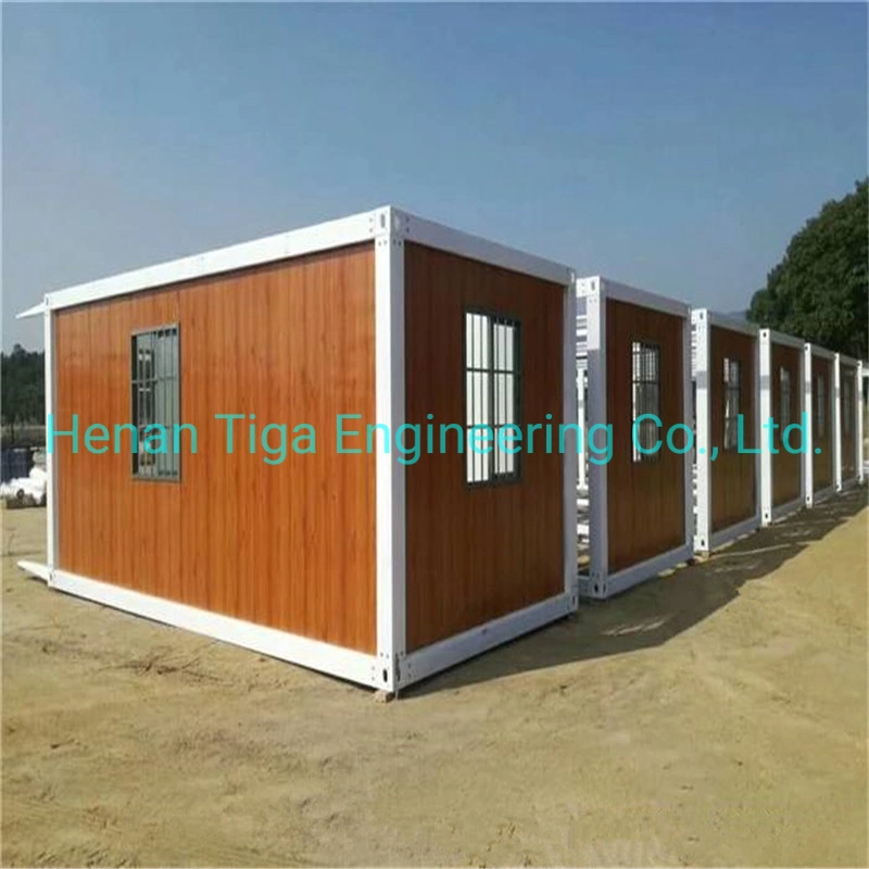 Construção Rápida de Casa de Contêiner Modular Portátil Prefabricada 20FT Escritório Cabana