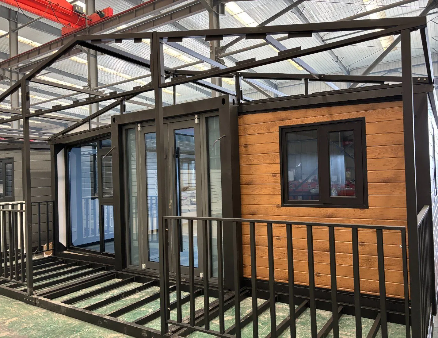 Oficina, Armazém Espaço Modular Portátil para Moradia Dobrável Empilhável Casa Contêiner Expandável para Casa